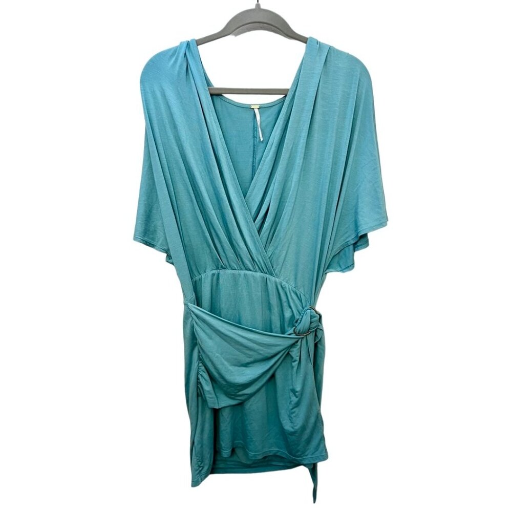 Free People draped faux belted dress